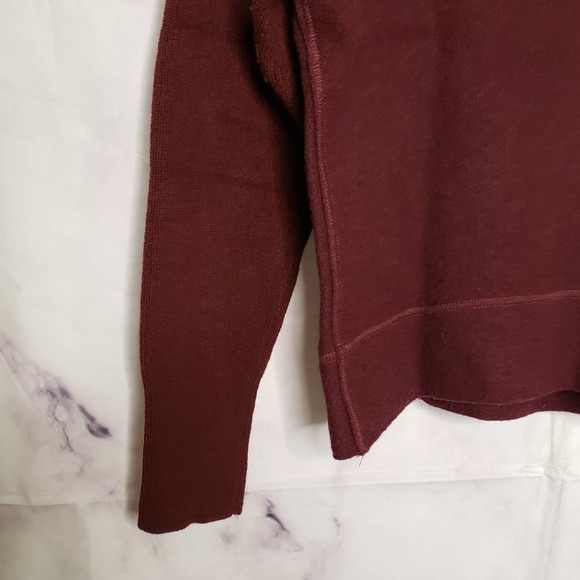 MACPHEE 100% wool maroon red knitwear pullover sweater S - Picture 2 of 8